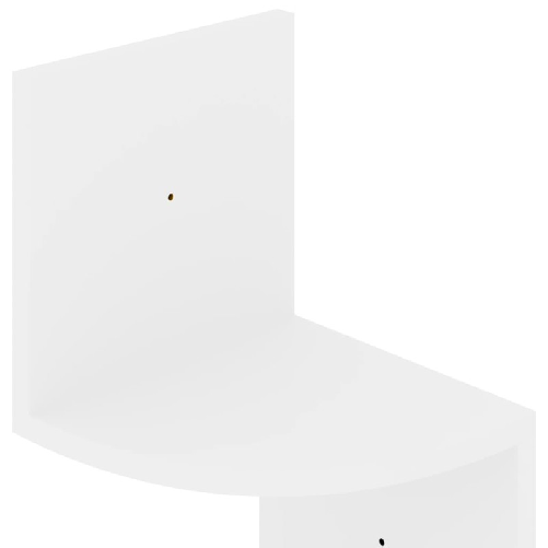vidaXL-Scaffale-Angolare-a-Muro-Bianco-Lucido-19x19x123-cm-Truciolato