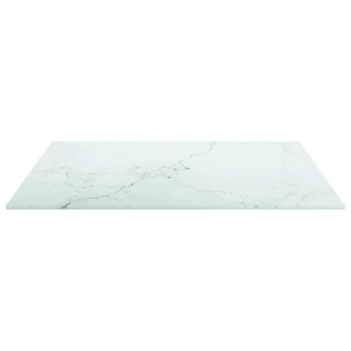 vidaXL-Piano-Tavolo-Bianco-50x50-cm-6mm-Vetro-Temperato-Aspetto-Marmo