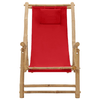 vidaXL-Sedia-a-Sdraio-in-Bambu-e-Tela-Rosso
