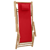 vidaXL-Sedia-a-Sdraio-in-Bambu-e-Tela-Rosso