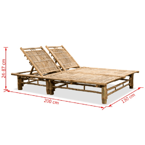 vidaXL-Lettino-Prendisole-Doppio-in-Bambu