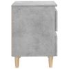 vidaXL-Comodino-Gambe-in-Massello-di-Pino-Grigio-Cemento-40x35x50-cm