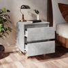 vidaXL-Comodino-Gambe-in-Massello-di-Pino-Grigio-Cemento-40x35x50-cm