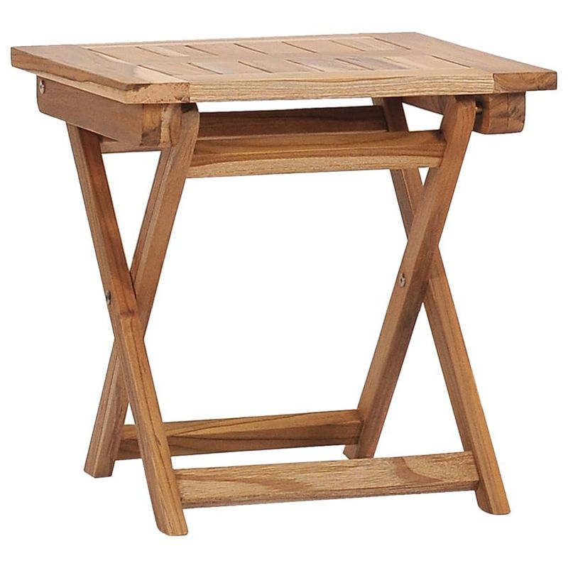 vidaXL-Sdraio-da-Giardino-con-Poggiapiedi-e-Tavolino-in-Teak-Massello
