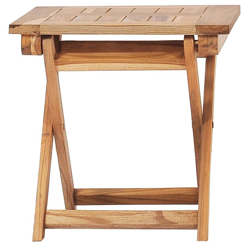 vidaXL-Sdraio-da-Giardino-con-Poggiapiedi-e-Tavolino-in-Teak-Massello