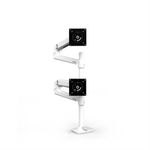 Ergotron LX Series LX Dual Stacking Arm 101,6 cm [40] Bianco Scrivania (Ergotron LX Dual Stacking Arm Tall Pole - Desk m