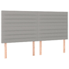 Testiera-4-pz-Grigio-Chiaro-80x5x78-88-cm-in-Tessuto