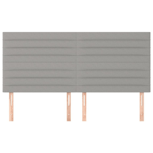 Testiera-4-pz-Grigio-Chiaro-80x5x78-88-cm-in-Tessuto