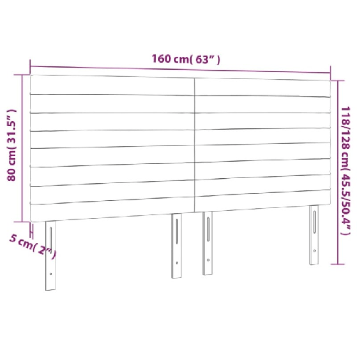 Testiera-4-pz-Grigio-Chiaro-80x5x78-88-cm-in-Tessuto