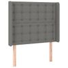 vidaXL-Testiera-ad-Orecchio-Grigio-Scuro-203x16x78-88-cm-in-Tessuto