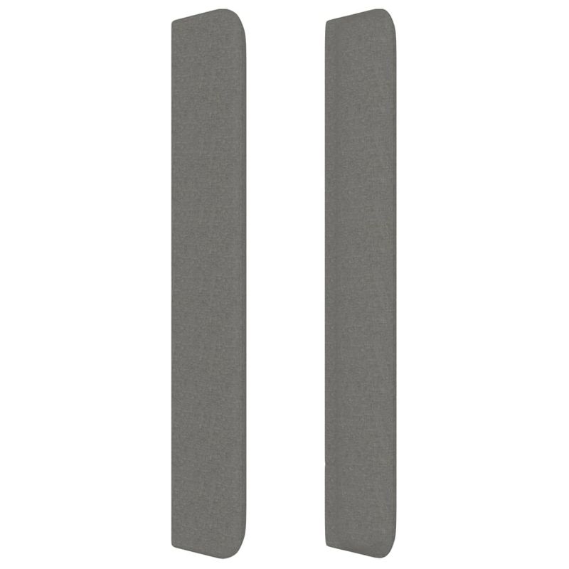 vidaXL-Testiera-ad-Orecchio-Grigio-Scuro-203x16x78-88-cm-in-Tessuto