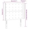 vidaXL-Testiera-ad-Orecchio-Grigio-Scuro-203x16x78-88-cm-in-Tessuto