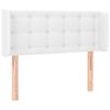 vidaXL-Testiera-ad-Orecchio-Bianca-103x16x78-88-cm-in-Similpelle