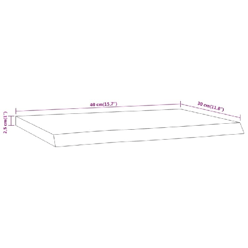 vidaXL-Mensola-a-Muro-40x30x25cm-Rettangolare-Legno-Acacia-Bordi-Vivi