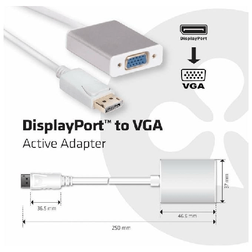 CLUB3D-Displayport-to-VGA-Active-Adapter