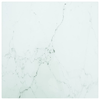 vidaXL-Piano-Tavolo-Bianco-30x30-cm-6mm-Vetro-Temperato-Aspetto-Marmo
