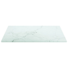 vidaXL-Piano-Tavolo-Bianco-30x30-cm-6mm-Vetro-Temperato-Aspetto-Marmo