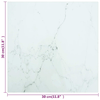 vidaXL-Piano-Tavolo-Bianco-30x30-cm-6mm-Vetro-Temperato-Aspetto-Marmo