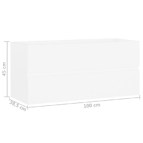 vidaXL-Mobile-Sottolavabo-Bianco-100x385x45-cm-in-Truciolato