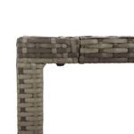Set-da-Pranzo-da-Giardino-3-pz-con-Cuscini-in-Polyrattan-Grigio
