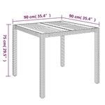 Set-da-Pranzo-da-Giardino-3-pz-con-Cuscini-in-Polyrattan-Grigio