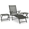 vidaXL-Set-Divani-da-Giardino-3-pz-in-Textilene-e-Alluminio-Nero