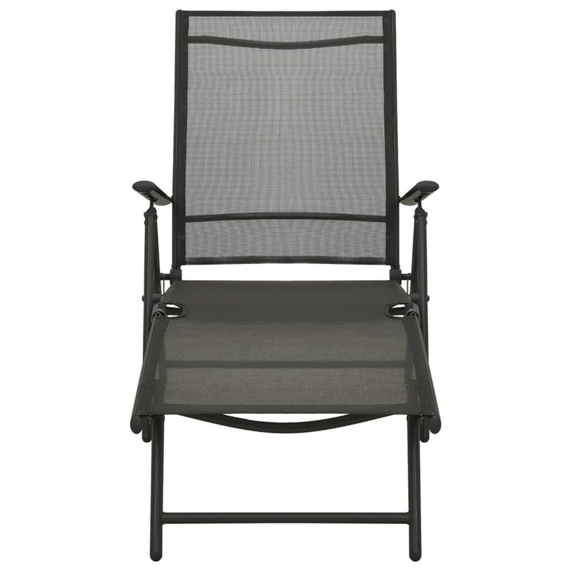 vidaXL-Set-Divani-da-Giardino-3-pz-in-Textilene-e-Alluminio-Nero