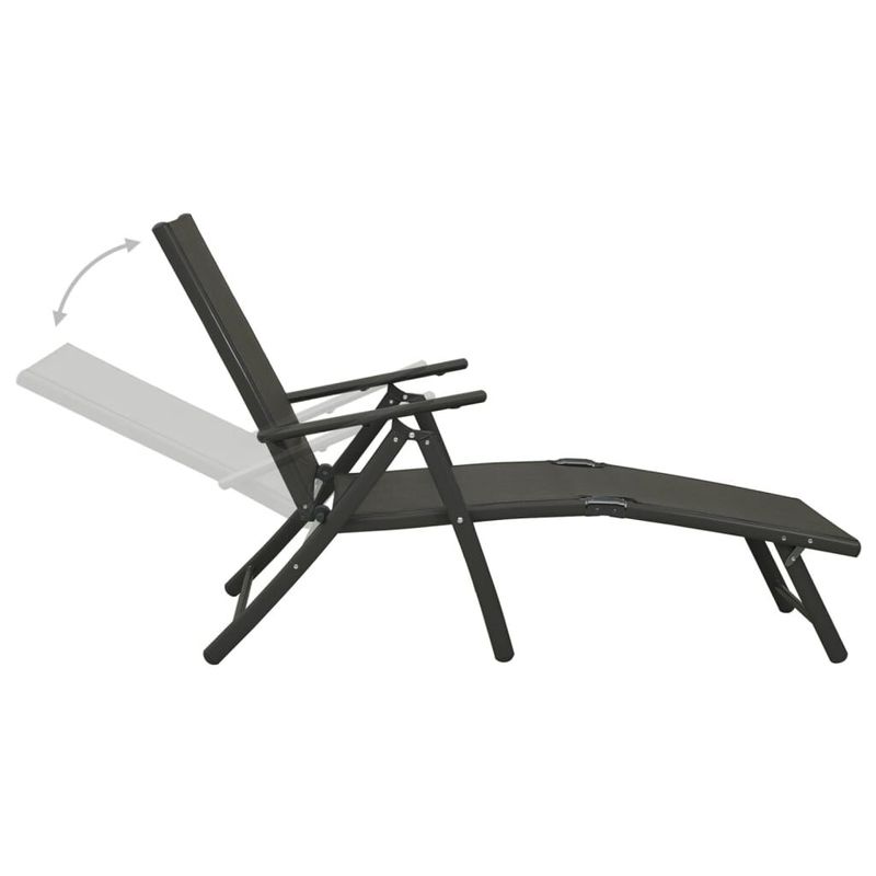 vidaXL-Set-Divani-da-Giardino-3-pz-in-Textilene-e-Alluminio-Nero