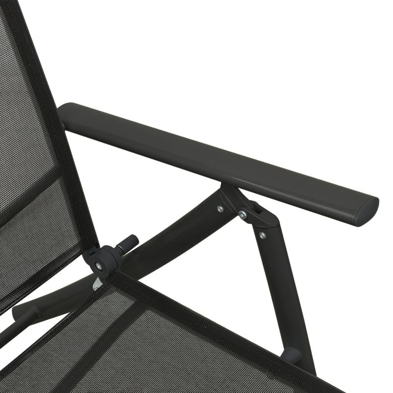 vidaXL-Set-Divani-da-Giardino-3-pz-in-Textilene-e-Alluminio-Nero