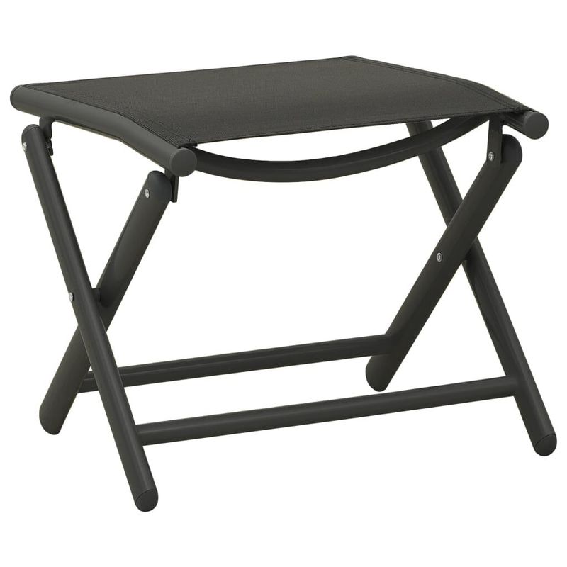 vidaXL-Set-Divani-da-Giardino-3-pz-in-Textilene-e-Alluminio-Nero