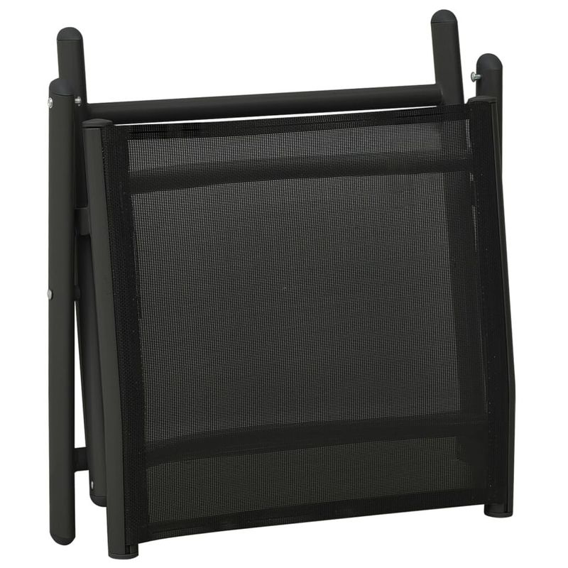 vidaXL-Set-Divani-da-Giardino-3-pz-in-Textilene-e-Alluminio-Nero
