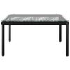 Set-Divani-da-Giardino-5-pz-con-Cuscini-Neri-in-PVC