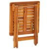 vidaXL-Lettino-Prendisole-2pz-con-Tavolo-e-Cuscini-Massello-d-Acacia