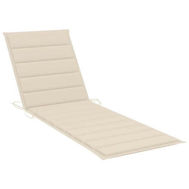 vidaXL-Lettino-Prendisole-2pz-con-Tavolo-e-Cuscini-Massello-d-Acacia