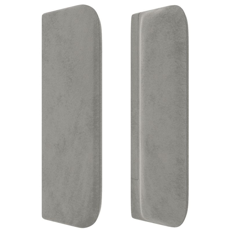 Testiera-Grigio-Chiaro-a-LED-93x16x78-88-cm-in-Velluto