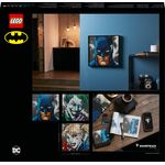 LEGO Art 31205 Collezione Jim Lee Batman, Poster Fai Da Te, Idea Regalo Modellismo, Set di Lavoretti Creativi per Adulti