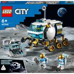 LEGO City 60348 Rover Lunare, Modello di Veicolo Spaziale Giocattolo, Base della NASA con 3 Minifigure di Astronauti