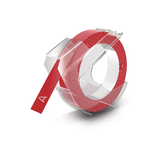 Dymoa®-Pres-Band-originale-per-Omega-e-Junior-Plastic-9mm-x-3M-Plastic---Felice-rosso