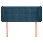Testiera-ad-Orecchio-Blu-Scuro-147x23x118-128cm-in-Velluto