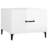 Tavolino-Salotto-con-Gambe-in-Metallo-Bianco-Lucido-50x50x40cm