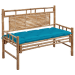 vidaXL-Panchina-da-Giardino-con-Cuscino-120-cm-in-Bambu