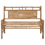 vidaXL-Panchina-da-Giardino-con-Cuscino-120-cm-in-Bambu