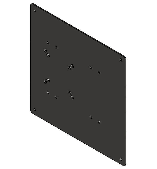 Hagor - Componente di assemblaggio per Samsung QB/QH/QM 49   65 Piastra dell'adattatore ritratto