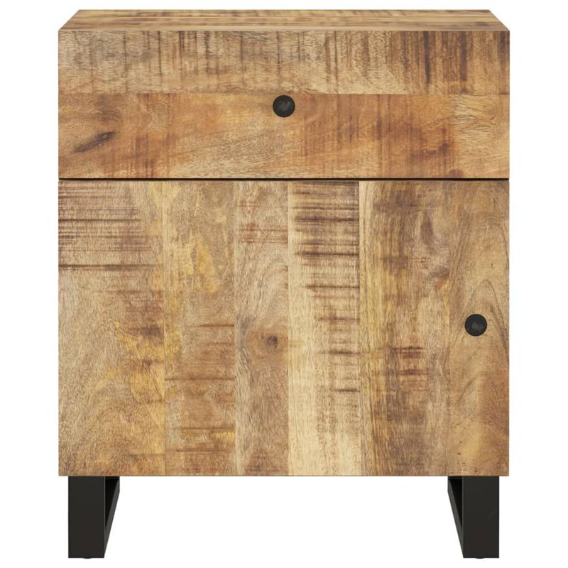 vidaXL-Comodino-50x33x60cm-Legno-Massello-di-Mango-e-Legno-Multistrato