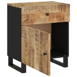 vidaXL-Comodino-50x33x60cm-Legno-Massello-di-Mango-e-Legno-Multistrato
