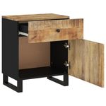 vidaXL-Comodino-50x33x60cm-Legno-Massello-di-Mango-e-Legno-Multistrato