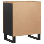 vidaXL-Comodino-50x33x60cm-Legno-Massello-di-Mango-e-Legno-Multistrato