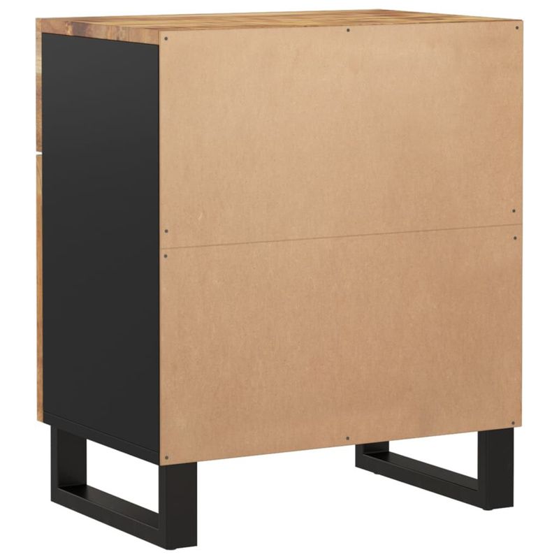 vidaXL-Comodino-50x33x60cm-Legno-Massello-di-Mango-e-Legno-Multistrato