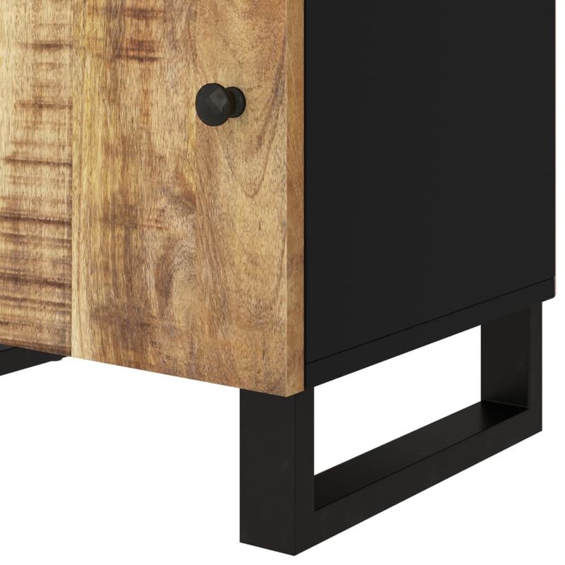 vidaXL-Comodino-50x33x60cm-Legno-Massello-di-Mango-e-Legno-Multistrato