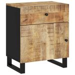 vidaXL-Comodino-50x33x60cm-Legno-Massello-di-Mango-e-Legno-Multistrato